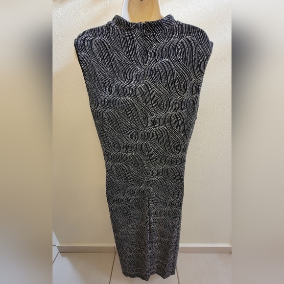 NWOT Anne Klein Mock Neck Midi Dress - Picture 6 of 7